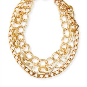 Akola Handmade Chain and Horn Necklace